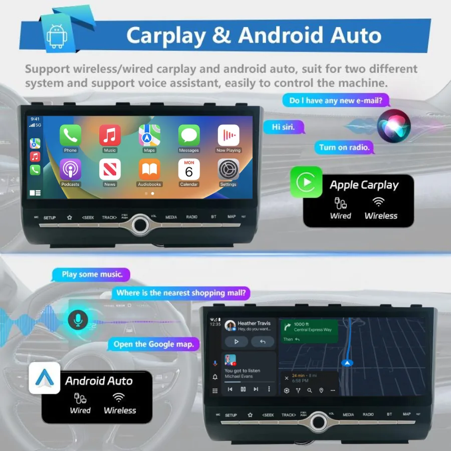 Creta 2020 10.33 Inch (2GB+32GB) Android Stereo with CarPlay - Image 2