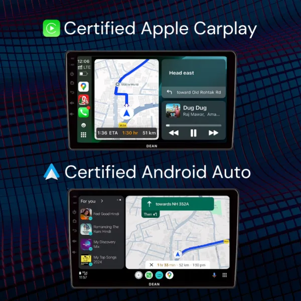 Alternative view of Dean Nova LC-02 – 4GB+32GB Android Car Stereo | Certified CarPlay | QLED Display