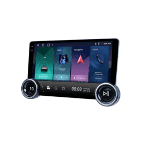 Gemstone 2K 10.1″ Android Stereo (2GB+32GB) with Dual Knob, Wireless CarPlay & Cooling Fan – Universal Fit