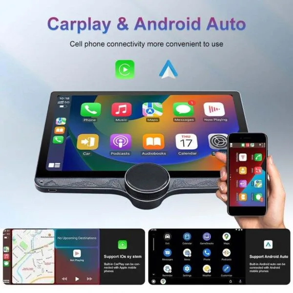 Alternative view of Diamond 2K P15 11.5″ Android Stereo (4GB+64GB) with Single Knob, Wireless CarPlay, 4G Sim Slot & Cooling Fan– Universal Fit