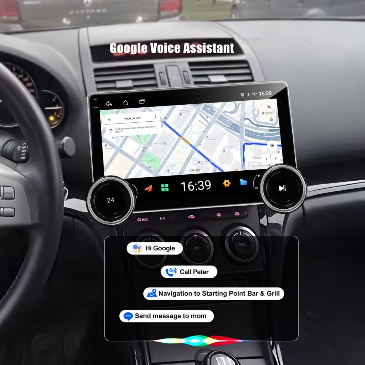 Diamond 2K X80s 10.1″ Android Stereo (4GB+64GB) with Dual Knob, Wireless CarPlay & Cooling Fan – Universal Fit - Image 7