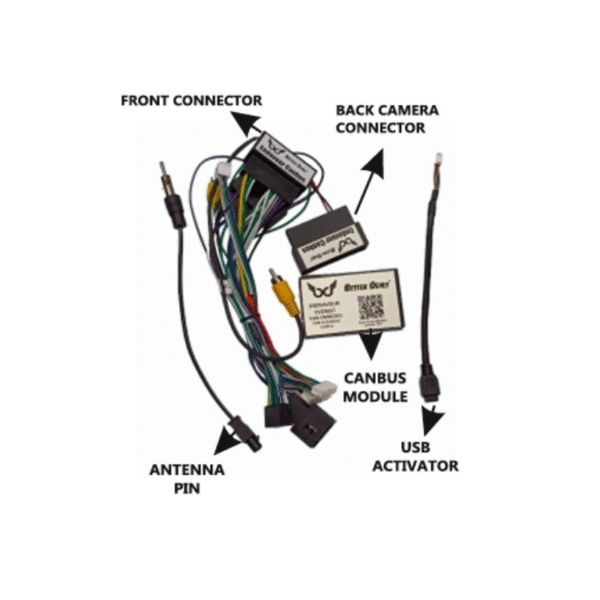 Ford New Endeavour Canbus Harness with Power Coupler