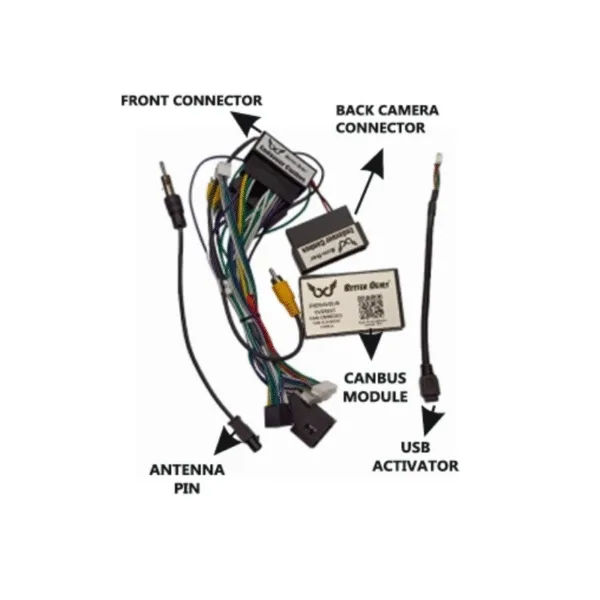 Ford New Endeavour Canbus Harness with Power Coupler