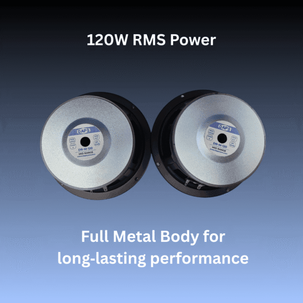 Alternative view of Daps DR-M-120 MID Range 6.5" Inch Car Speakers Clear Sound, Easy Fit, Premium Build