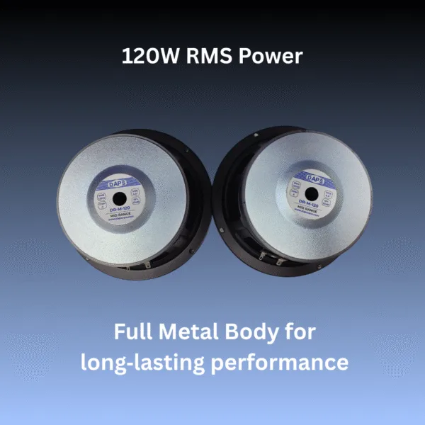 Alternative view of Daps DR-M-120 MID Range 6.5" Inch Car Speakers Clear Sound, Easy Fit, Premium Build