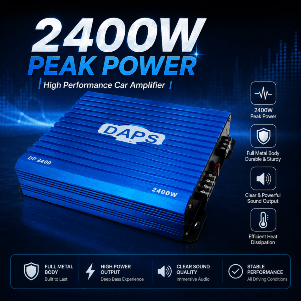 Alternative view of Daps DA-2 80W 2-Channel Amplifier – High-Performance Audio Booster