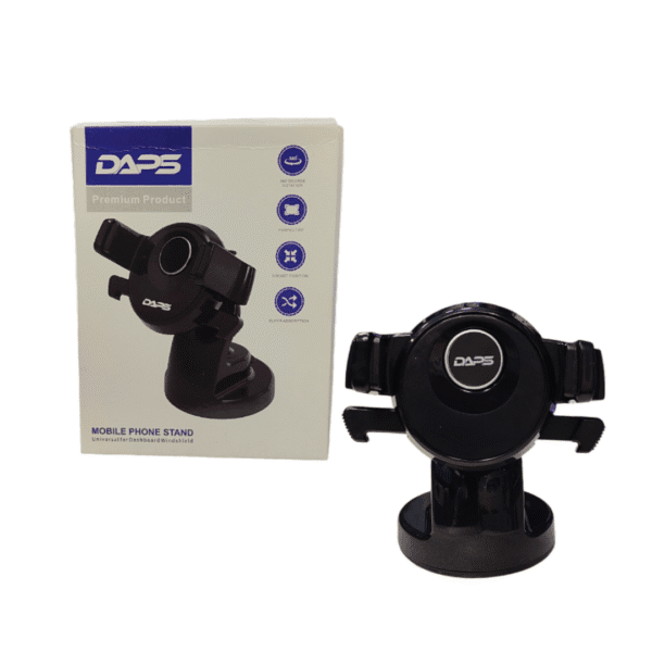 Alternative view of Daps Small In-Car Mobile Stand – Universal 360° Adjustable Phone Holder for Dashboard & Windshield
