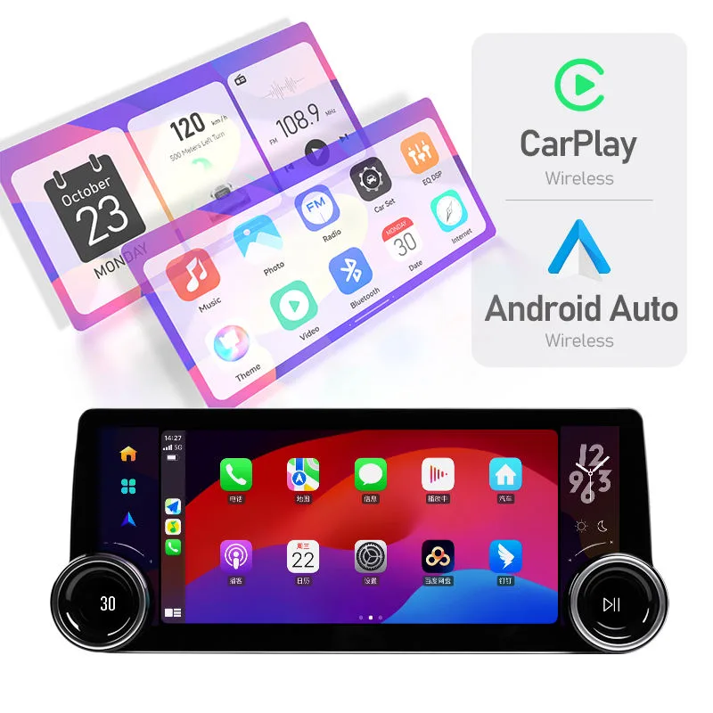 Diamond 2K X23 12.3″ Android Stereo (4GB+64GB) with Dual Knob, Wireless CarPlay, 4G Sim Slot & Cooling Fan - Image 4