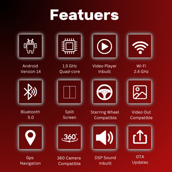 Alternative view of Fiat New Linea / Punto / Aventura (4GB+32GB) Android Stereo with CarPlay